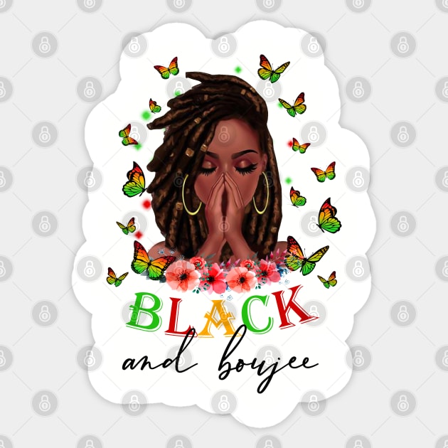 Black and Boujee,  Black Girl Magic, Black Women, Black Queen Sticker by UrbanLifeApparel
